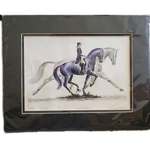 TROT ON by Kelli S Swan Limited Edition Print 1999 207/300 Cygnet Lithography - Picture 1 of 6